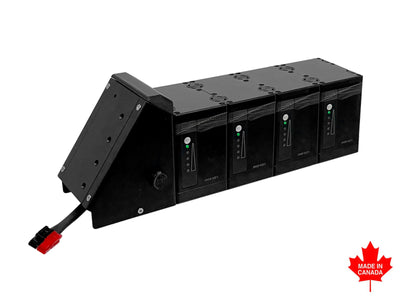 LiGo 10X 4 pack (36V 11Ah) with Baserunner Dock