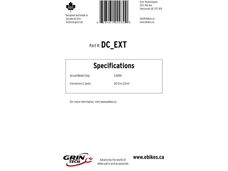 DC Barrel Jack Extension, 180cm - Image 2
