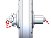 145mm Tandem Slotted Rear Adapters for V3 - Image 1