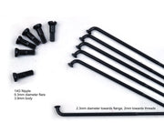 Sapim Strong 13-14g Butted Spoke, Black - Image 1